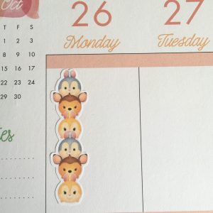 FREE-more than 40 tsum tsum checklist stickers to download and print for your planner! Pdf and studio files included. More planner freebies and ideas on lovelyplanner.com