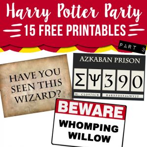 Free Printable Harry Potter Cupcake toppers - Lovely Planner