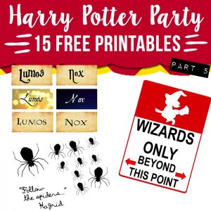 Free Printable Harry Potter Cupcake toppers - Lovely Planner