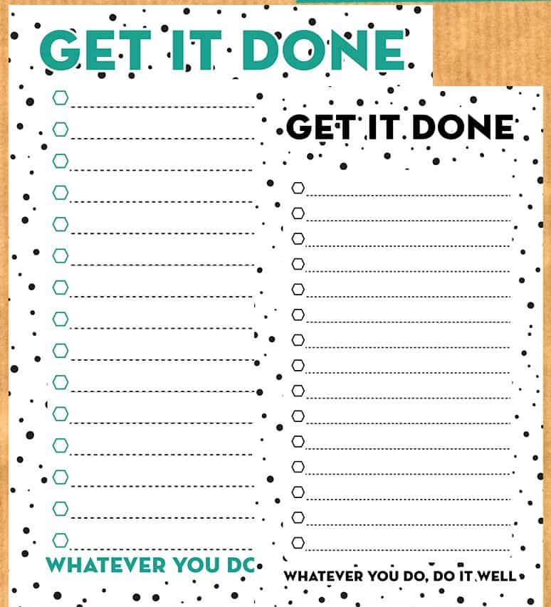 A5 Planner Inserts - To Do Lists 