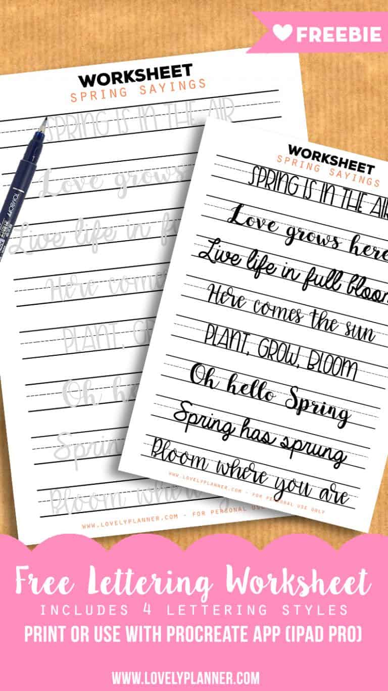 15 Free Cute Spring Planner Printables - Lovely Planner