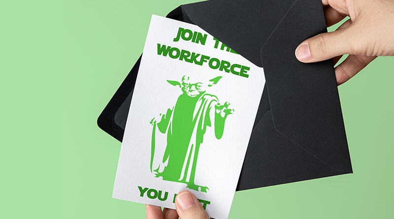 Free Printable Star Wars Graduation Card - Yoda