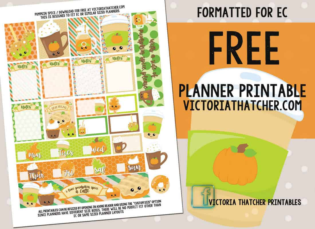 16 Free Printable Fall Planner Stickers Sets - Lovely Planner