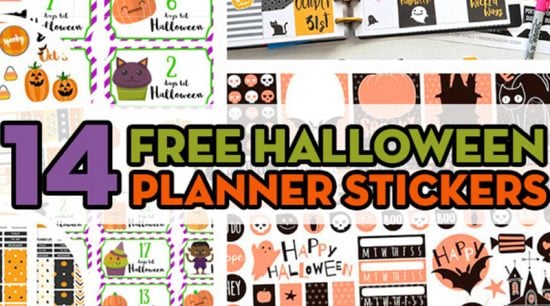 Free Printable Cute Ghosts Planner Stickers - Weekly Kit - Lovely Planner