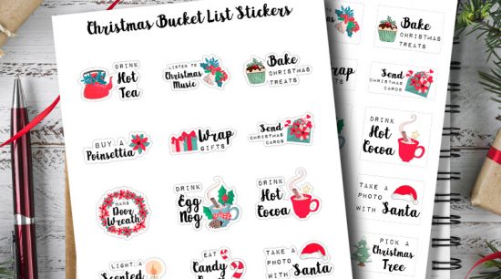 Free Printable Christmas Planner Stickers