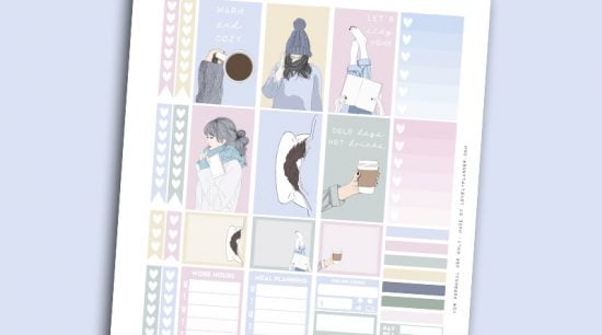 Free Printable Birthday Girl Planner Stickers - Weekly Kit - Lovely Planner