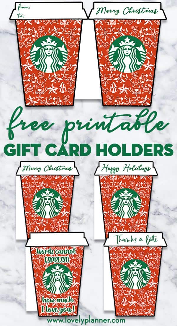 Starbucks Cup Gift Card Holder for Valentine's Day