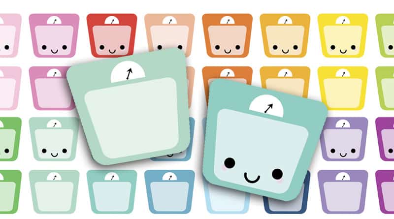 Cute Kawaii Weight Scale Clipart Graphic by Happy Printables Club ·  Creative Fabrica