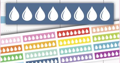FREE Printable Daily Hydrate Planner Stickers to keep track of your water consumption #planner #plannerstickers #fitness #freeprintable #lovelyplanner
