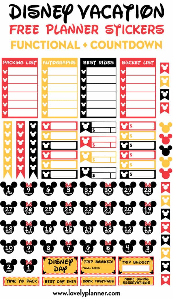 Latest Cost-Free Printable Stickers disney Tips Among the list of (many)  blessings on the web can be printabl…