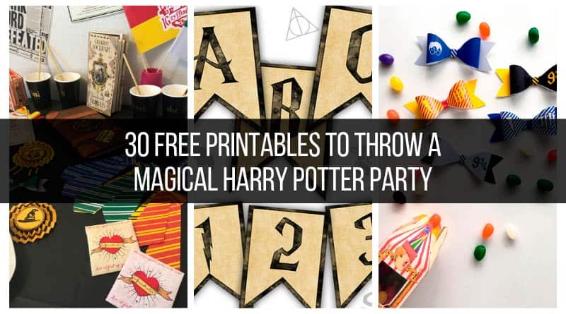 30 free printables to throw a magical harry potter party lovely planner