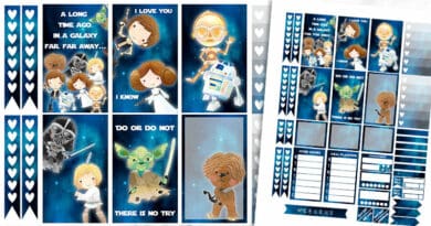 Free Printable Star Wars Planner Stickers Weekly Kit