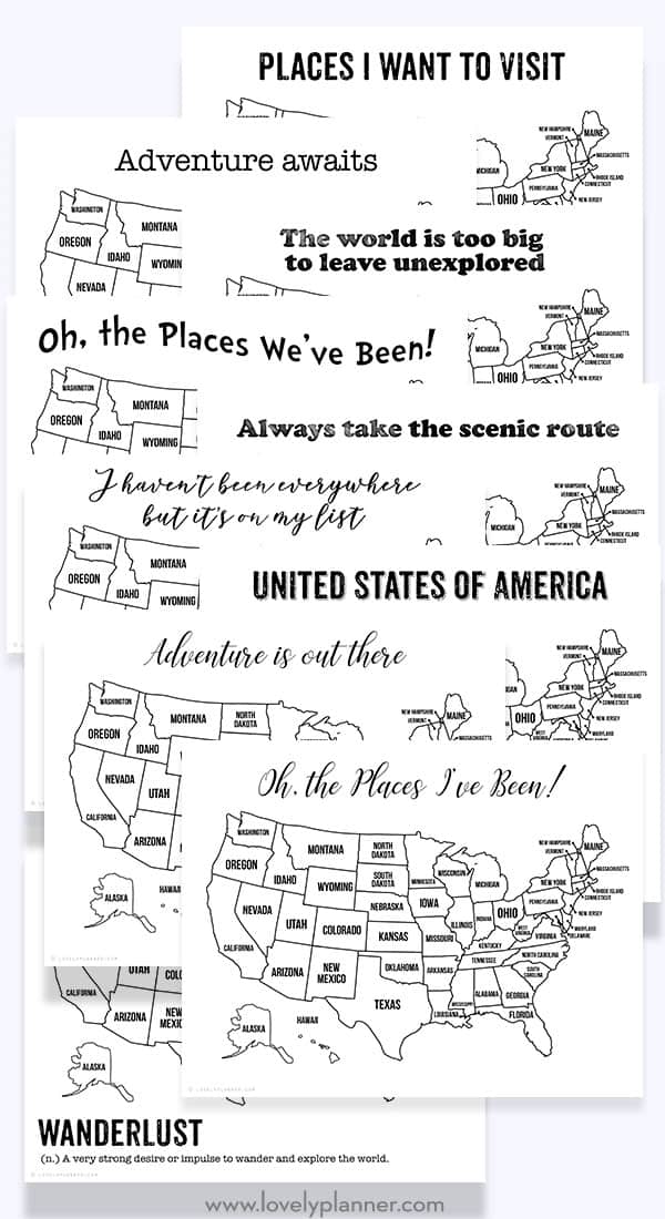 Blank United States Map Coloring Pages You Can Print