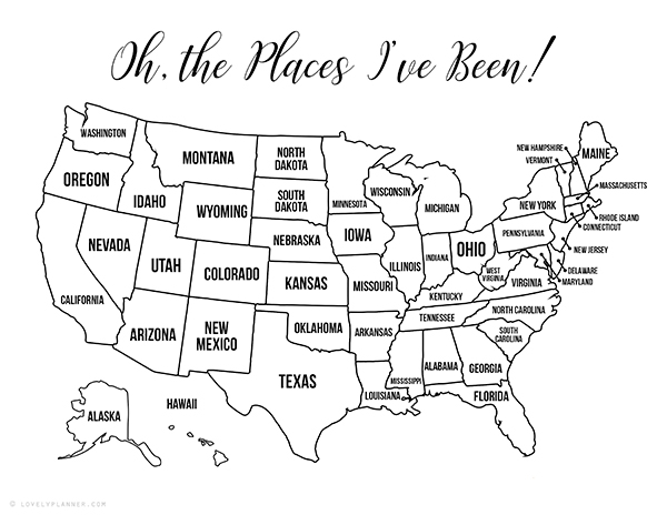 Blank United States Map Coloring Pages You Can Print