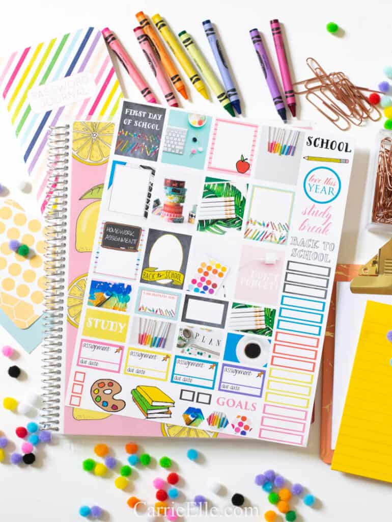 18 Free Back-To-School Planner Stickers - Lovely Planner