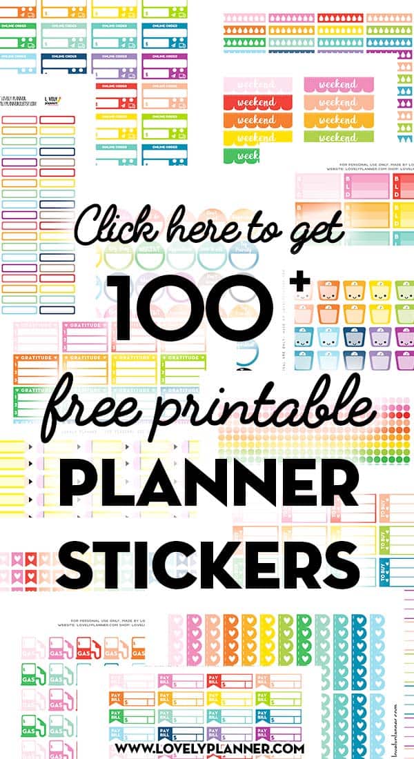 Free Printable Planner Stickers