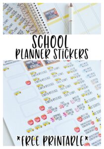 18 Free Back-To-School Planner Stickers - Lovely Planner