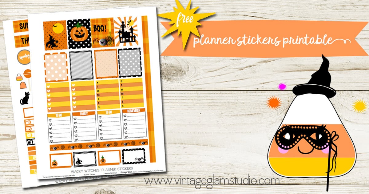 17 Free Halloween Planner Stickers - Lovely Planner