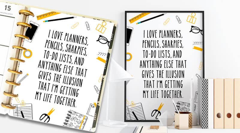 Free Printable Planner Girl Sign