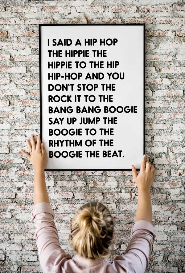 Free Printable Rapper S Delight Wall Art Lovely Planner