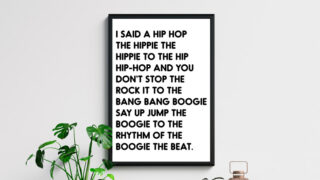 Free Printable Rappers Delight Lyrics Sign Hip Hop