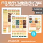 16 Free Printable Fall Planner Stickers Sets - Lovely Planner