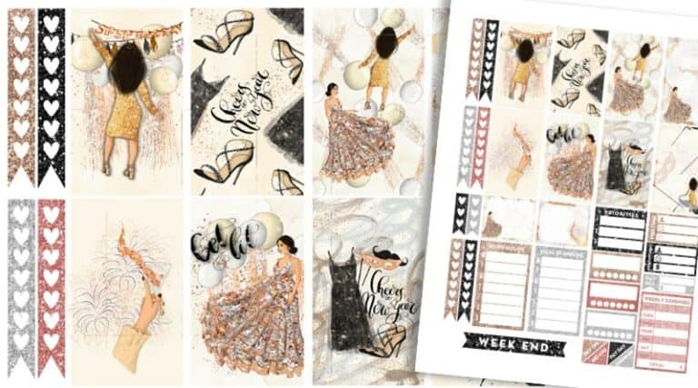 Free Printable Pumpkin Spice Girl Fall Planner Stickers - Weekly Kit ...