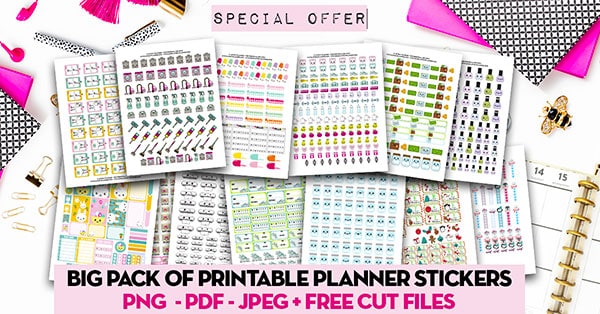 special offer kawaii stickers pack