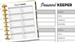 Free Printable Password Tracker