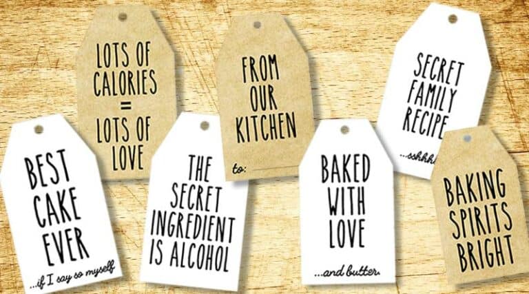 16 Free Printable Funny Honest Christmas Gift Tags - Lovely Planner