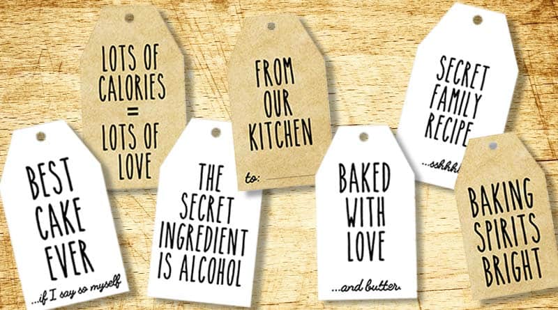 Printable Baked with Love Food Gift Tags, Baked Goods Gift Tags, Coo -  Sunshinetulipdesign