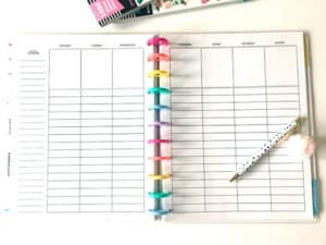 Free Printable Lined Vertical Weekly Layout For Happy Planner & other ...