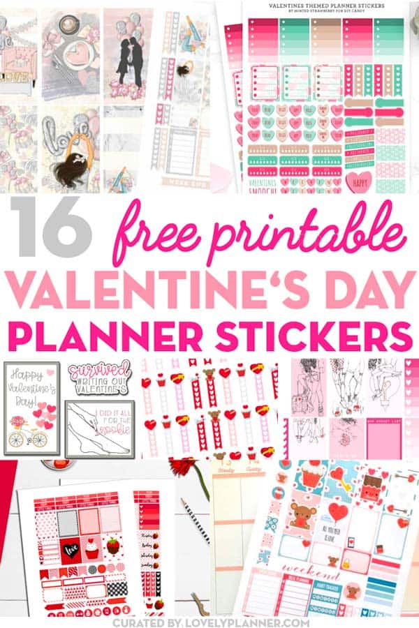 19 free printable valentine s day planner stickers lovely planner