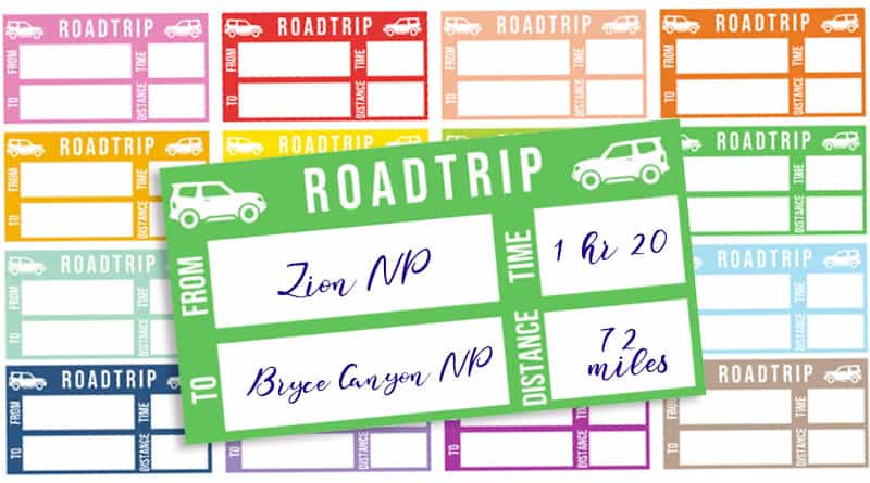 road trip planner printable