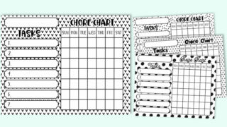 Free Printable Chore Chart Templates