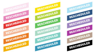 Rescheduled Printable Planner Stickers