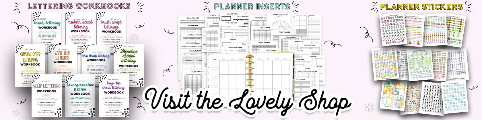 Starbucks cups stickers - Free planner printable - Lovely Planner