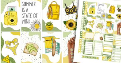 Happy Summer Printable Planner Stickers Weekly Kit