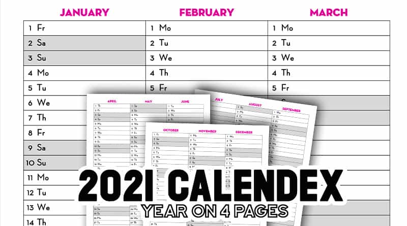 Free Printable Blank Yearly Calendar Template for your bullet journal -  Lovely Planner