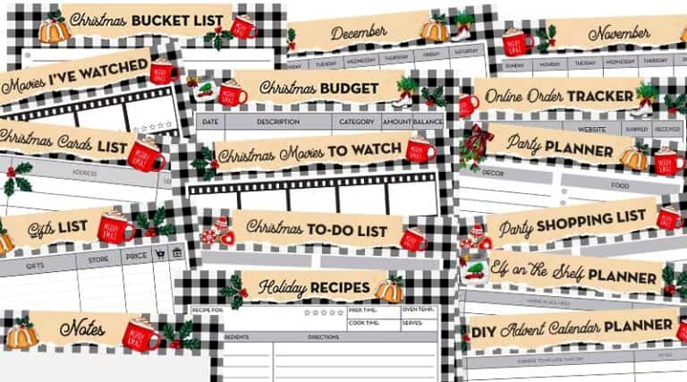 40 + FREE Christmas Printables - Lovely Planner