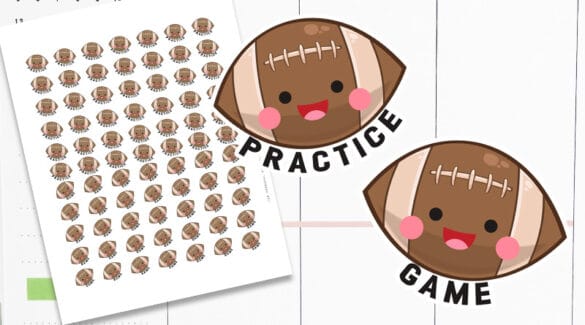 Free Printable Football Planner Stickers