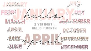 Free Printable Monthly Headers Stickers