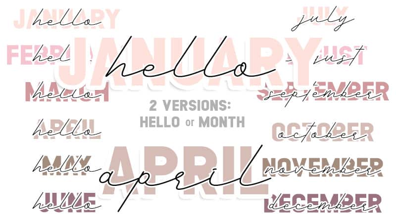 free printable monthly headers stickers lovely planner