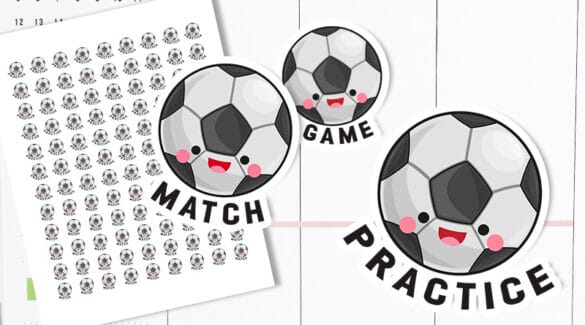 Free Printable Soccer Planner Stickers