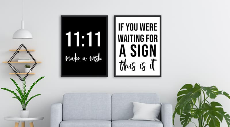 Free Printable 11:11 make a wish sign