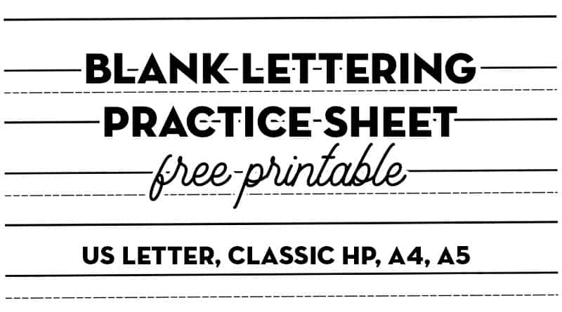 Ways to Letter A - Free Hand Lettering Practice Sheets