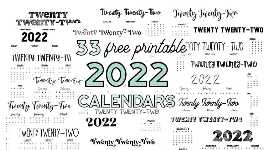 cute free printable january 2022 calendar