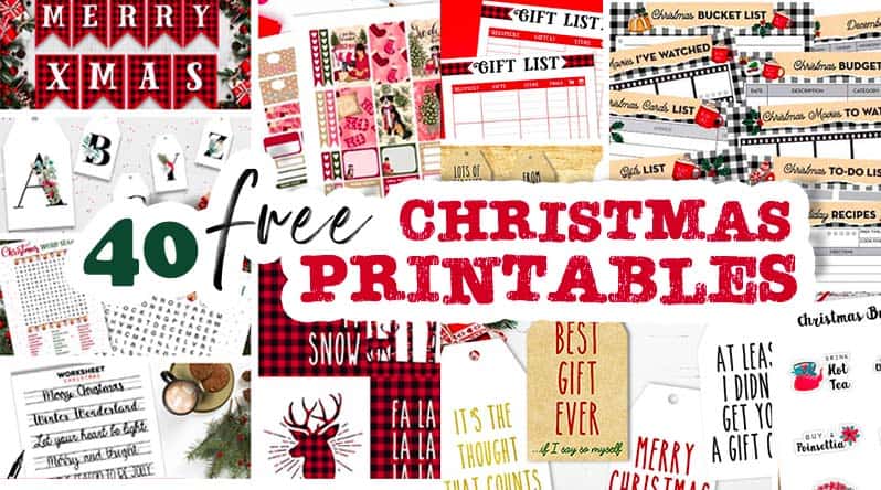 40 Free Christmas Printables