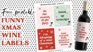4 Free Printable Funny Christmas Wine Labels