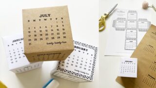 Free Printable Cube Calendar 2022